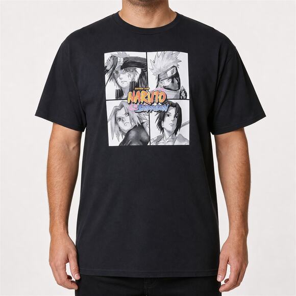 Naruto Shippuden Other - Naruto Shippuden Ripple Junction T-Shirt Mens XL Black 100% Cotton Crew Neck Tee